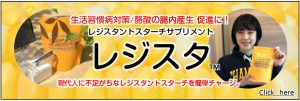 トウモロコシ原料　レジスタントスターチサプリメント「レジスタ」