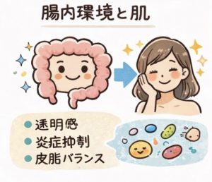 腸内環境と肌