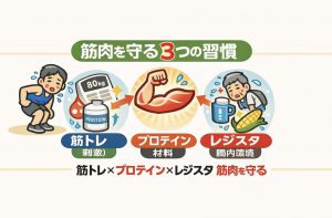 筋肉を守る３つの習慣