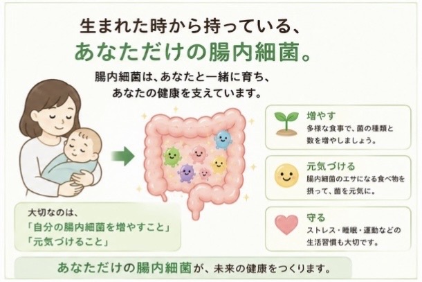 生まれた時から持っている「自分の腸内細菌」